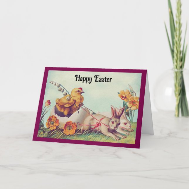 Cartão De Festividades Placa De felz pascoa Para Um Filho (Frente)