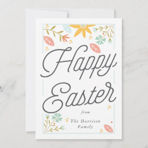 Cartão De Festividades Placa de Felz pascoa Personalizada