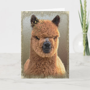 Cartão De Festividades Placa de Feriado Alpaca