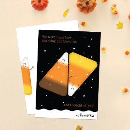 Cartão De Festividades Placa de Feriado de Casal de Milho Misturado