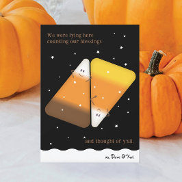 Cartão De Festividades Placa de Feriado de Casal de Milho Misturado