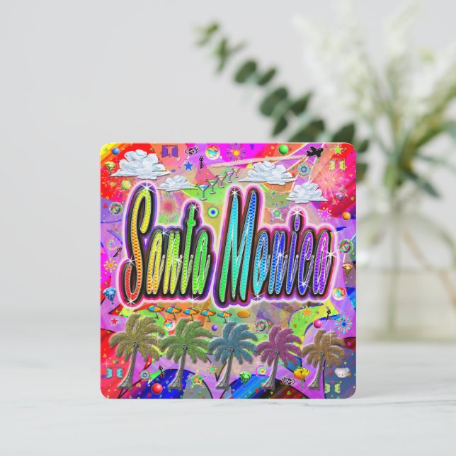 Cartão De Festividades Placa de feriado Mônica Vista Express (Em pé/Frente)