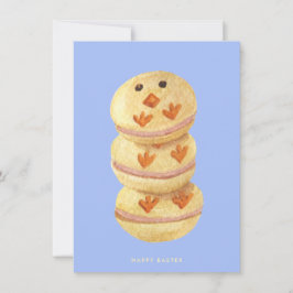 Cartão De Festividades Placa de Feriado para Macarons de Pintinho Doce de