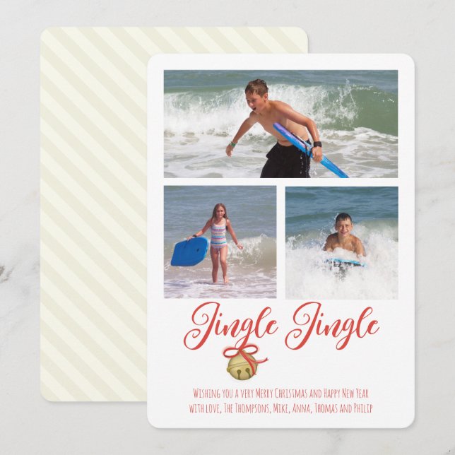 Cartão De Festividades Placa de Férias Plana (Frente/Verso)