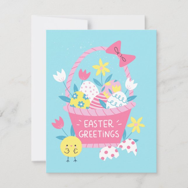 Cartão De Festividades Placa de Férias Plana (Frente)