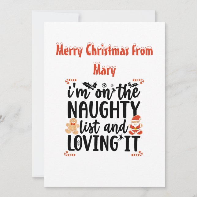 Cartão De Festividades Placa de Férias Plana (Frente)