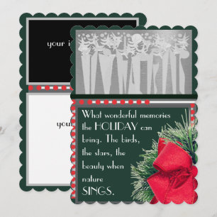 Cartão De Festividades Placa de Férias Plana