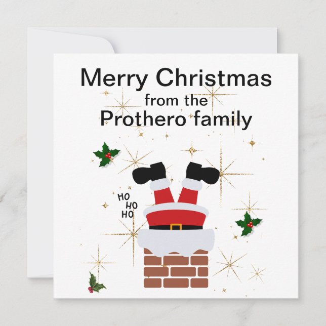 Cartão De Festividades Placa de Férias Plana (Frente)