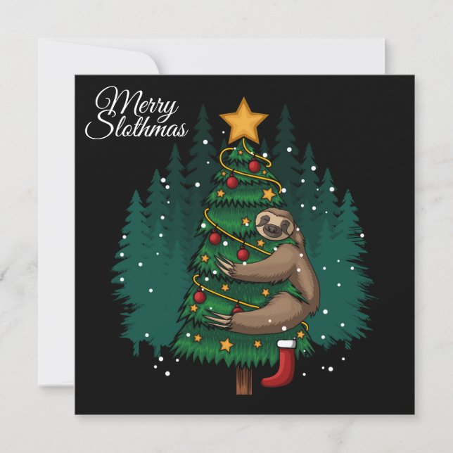 Cartão De Festividades Placa de Férias Plana (Frente)