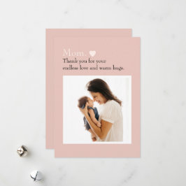 Cartão De Festividades Placa de Férias Plana do dia de as mães com Fotogr