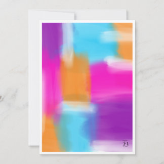 Cartão De Festividades Placa de férias plana mínima de Abstrato, Trabalho