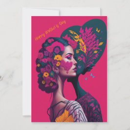 Cartão De Festividades Placa de férias planas com Dia de as mães Grateful