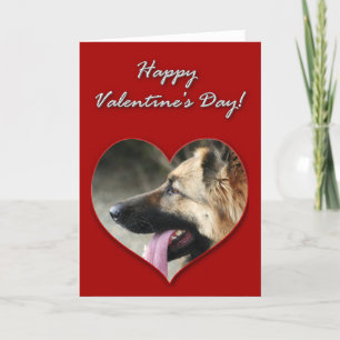 Cartão De Festividades Placa de German shepherd do feliz dia de os namora