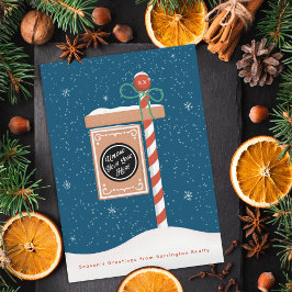 Cartão De Festividades Placa de Gingerbread à Venda Corretor