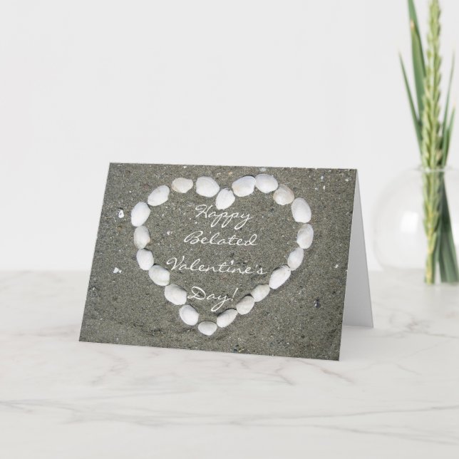 Cartão De Festividades Placa de moluscos Feliz Belo Dia de os namorados (Frente)