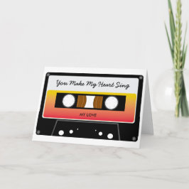 Cartão De Festividades Placa de Namorados de fita mista