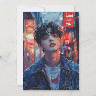 Cartão De Festividades Placa de Namorados KPop