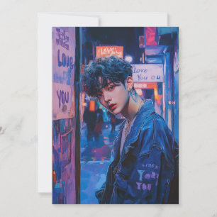 Cartão De Festividades Placa de Namorados KPop