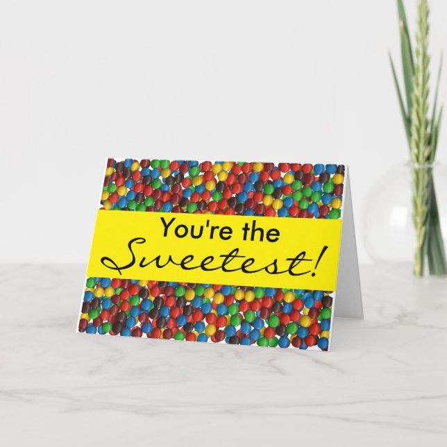 Cartão De Festividades Placa de Namorados mais doce (Frente)