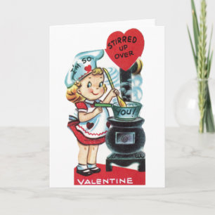 Cartão De Festividades Placa de Namorados Vintage 8
