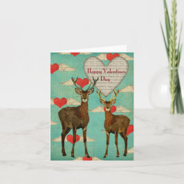 Cartão De Festividades Placa de Namorados Woodsy Elk