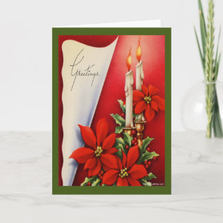 Cartão De Festividades Placa de natais vintages