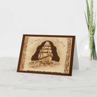 Cartão De Festividades Placa de natais vintages