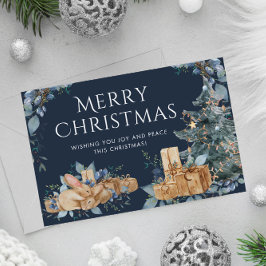 Cartão De Festividades Placa de natais vintages: desejos de feriado do Et