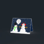 CARTÃO DE FESTIVIDADES PLACA DE NATAL DE NEVE ENGRAÇADAPLACA DE NOVA<br><div class="desc">Bonito e engraçado boneco de neve é a característica deste cartão de Natal. Obviamente,  um boneco de neve,  BOB,  tem trabalhado nesse inverno.</div>