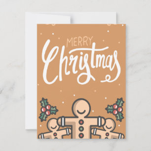 CARTÃO DE FESTIVIDADES PLACA DE NATAL DESENHADA À MÃO