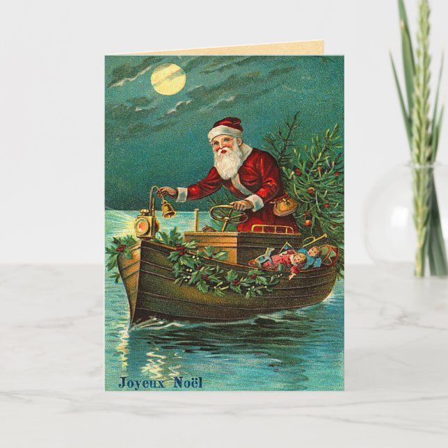 Cartão De Festividades Placa de nó Joyeux (Frente)