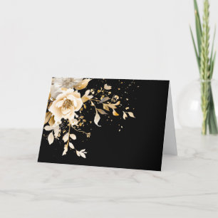 Cartão De Festividades Placa de Nota de Vazio Floral Elegance sem esforço