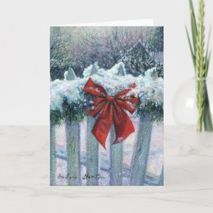 Cartão De Festividades Placa de Nota do Vazio "Arco na neve"