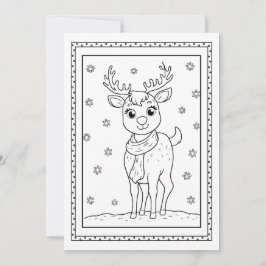 Cartão De Festividades Placa de Nota Plana de Coloração de Natal para Cri