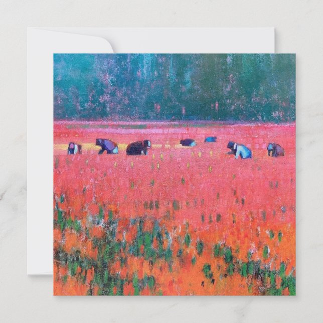 Cartão De Festividades Placa de Nota Simples Quadrada (Frente)