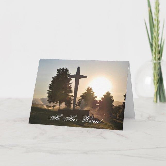 Cartão De Festividades Placa de páscoa (Frente)