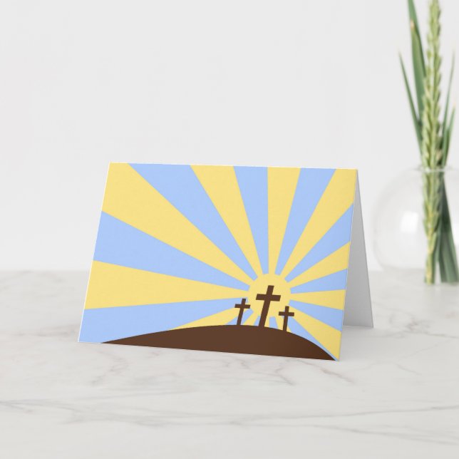 Cartão De Festividades Placa de páscoa (Frente)