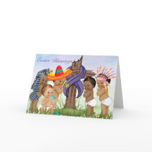 Placa de páscoa com Filhos Vintage