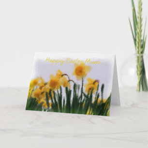 Cartão De Festividades Placa de páscoa - Daffodils de Mãe