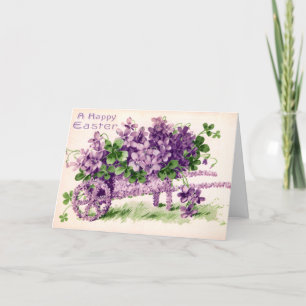 Cartão De Festividades placa de Páscoa de 1911 Vintage