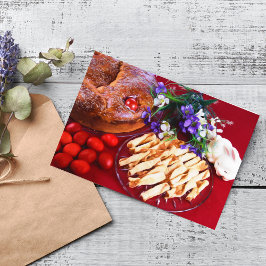 Cartão De Festividades Placa de Páscoa de Páscoa grega