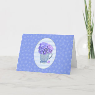 Cartão De Festividades Placa de Páscoa Hydrangea