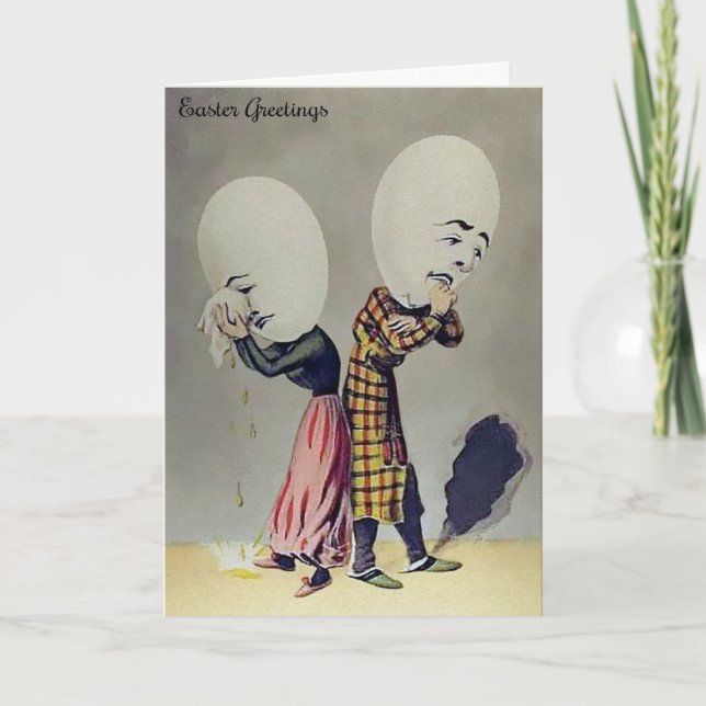 Cartão De Festividades Placa de Páscoa Odd Vintage (Frente)