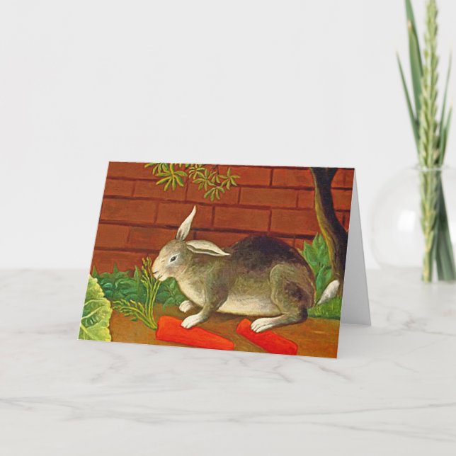 Cartão De Festividades Placa de Páscoa Pet Bunny Rabbit ~ (Frente)
