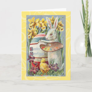 Cartão De Festividades Placa de Páscoa Vintage (22)