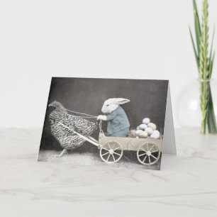 Cartão De Festividades Placa de Páscoa Vintage Odd