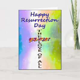 Cartão De Festividades Placa de ressurreição feliz