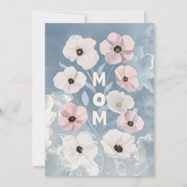 Cartão De Festividades Placa de Saudação de Dia de as mães Floral Vibrant