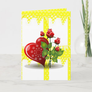 Cartão De Festividades Placa de saudação de dia de os namorados