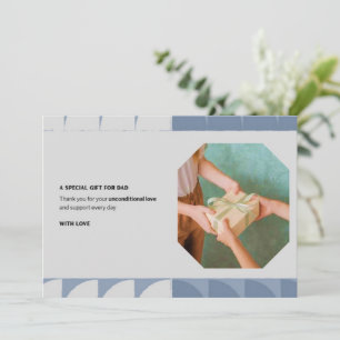 Cartão De Festividades Placa de saudação de dia de os pais